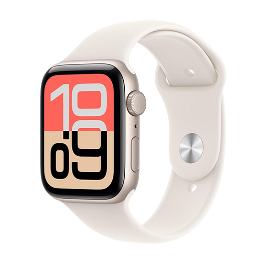 Watch Apple Watch SE 3 (2025) GPS 44mm Starlight Aluminium Case with Sport Band S/M - Starlight