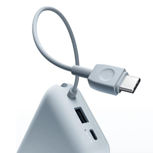 Power bank xiaomi 10000mah com cabo integrado azul bhr9073gl