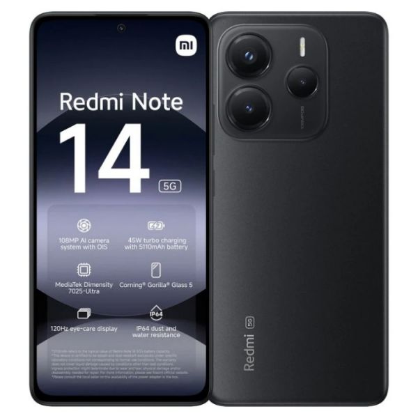 Xiaomi Redmi Note 14S 4G Dual Sim 8GB RAM 256GB - Midnight Black