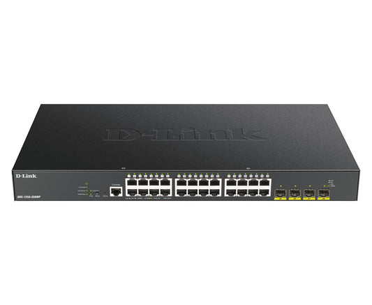 Switch de Rede D-Link DGS-1250-28XMP/E 24xGb PoE 4x10Gb