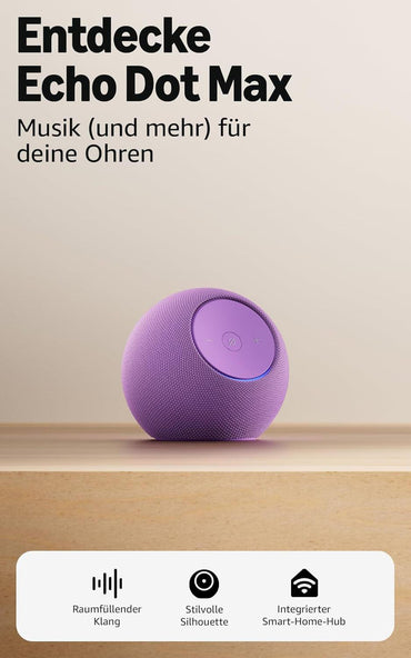 Coluna Amazon Smart home control Echo Dot Max / B0DKLDMHYB Violet - imagem 2