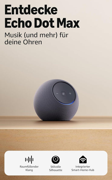 Coluna Amazon Smart home control Echo Dot Max / B0DKLFHZDH preto - imagem 2