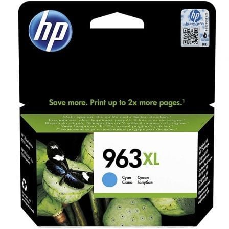 Tinteiro Original HP nº963 XL Alta Capacidade/ Ciano