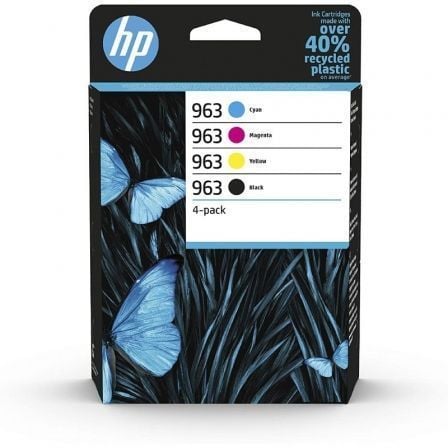 Cartucho de Tinta Original HP nº963 Multipack/ Ciano/ Magenta/ Amarelo/ Preto