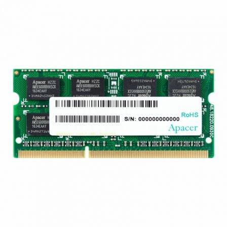 Memória RAM Apacer DV.08G2K.KAM 8GB/ DDR3L/ 1600MHz/ 1.35V/ CL11/ SODIMM