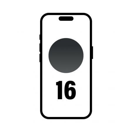 Smartphone Apple iPhone 16 128GB/ 6.1"/ 5G/ preto