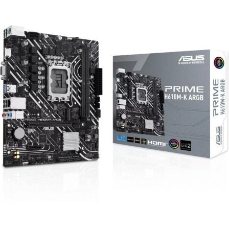 Motherboard Asus Prime H610M-K ARGB Socket 1700/ DDR5/ PCIe 4.0/ Micro ATX
