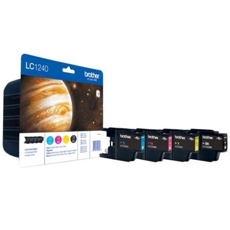 Cartucho de Tinta Original Brother LC1240VALBP/ Multipack/ Ciano/ Magenta/ Amarelo/ Preto
