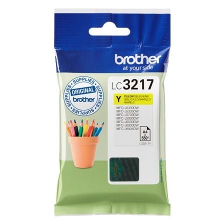 Cartucho de Tinta Original Brother LC-3217Y/ Amarelo