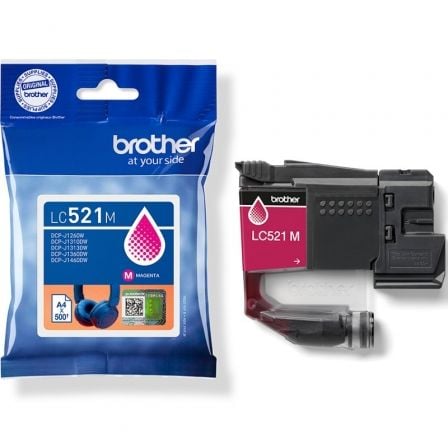 Tinteiro Original Brother LC521M/ Magenta
