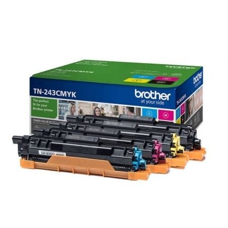 Toner Original Brother TN-243CMYK Multipack/ Ciano/ Magenta/ Amarelo/ Preto