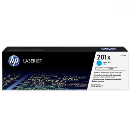 Toner Original HP nº201X XL Alta Capacidade/ Ciano