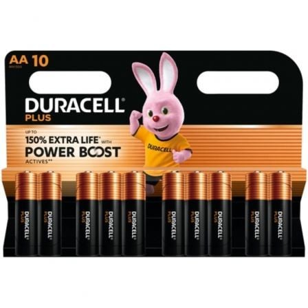 Pack de 10 Pilhas AA Duracell Plus Power Boost DPBLR6B10 / 1.5V / Alcalinas