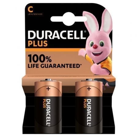 Pack de 2 Pilhas C Duracell LR14 / 1.5V / Alcalinas