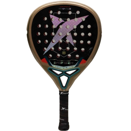 Raquete de Padel Drop Shot Axion Attack Junior (Jon Sanz) — Castanho e Preto