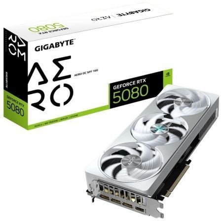Placa Gráfica Gigabyte GeForce RTX 5080 AERO OC SFF/ 16GB GDDR7
