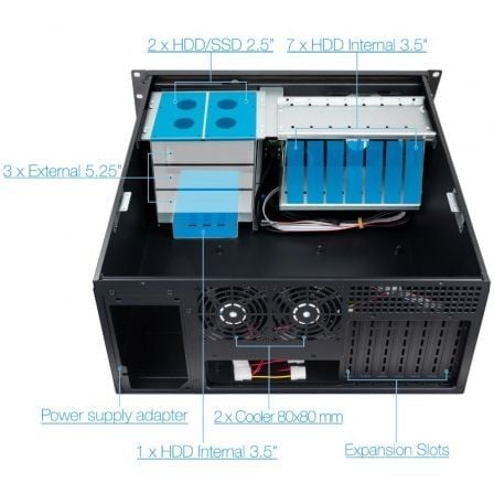 Caixa Rack TooQ RACK-406N-USB3