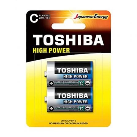 Pack de 2 Pilhas C Toshiba LR14 / 1.5V / Alcalinas