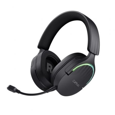 Auscultadores de jogos sem fios com microfone Trust Gaming GXT 491 Fayzo/ Bluetooth/ Jack 3.5/ Preto