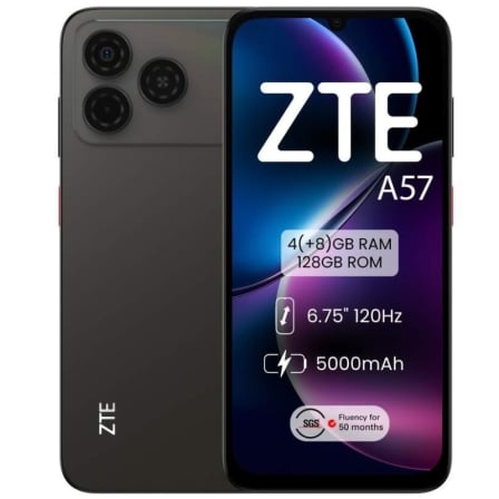 Smartphone ZTE A57 4GB/ 128GB/ 6.75"/ preto