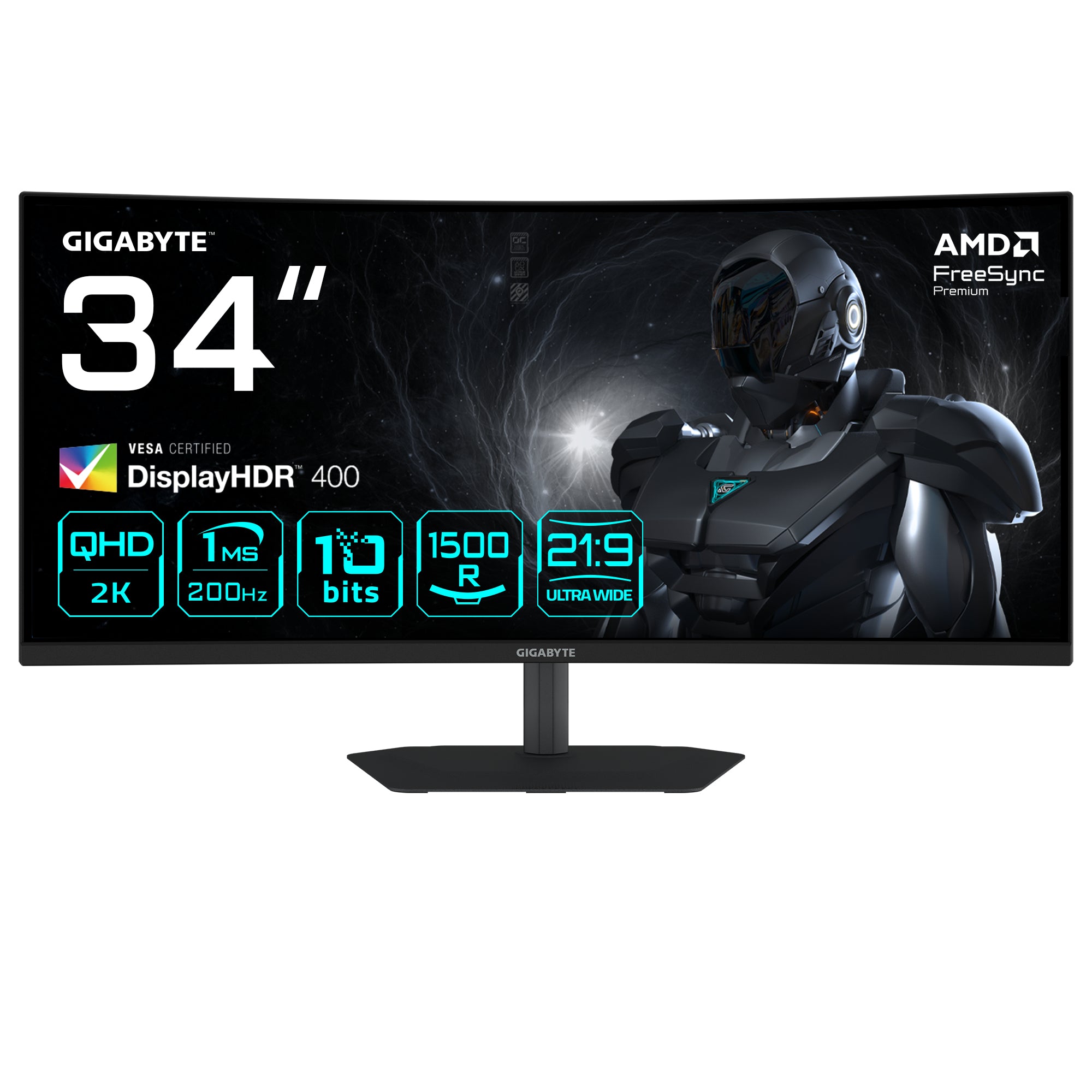 Monitor Gigabyte curvo G34WQC2 - 34"