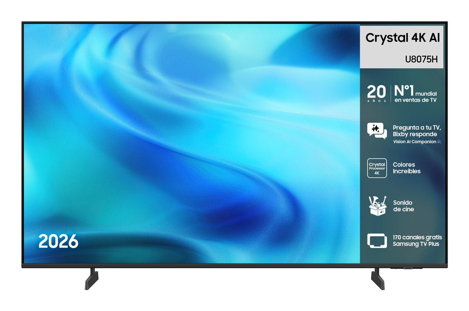 Televisão SAMSUNG TV 43" TU43U8075H CRYSTAL UHD SMART TV BT