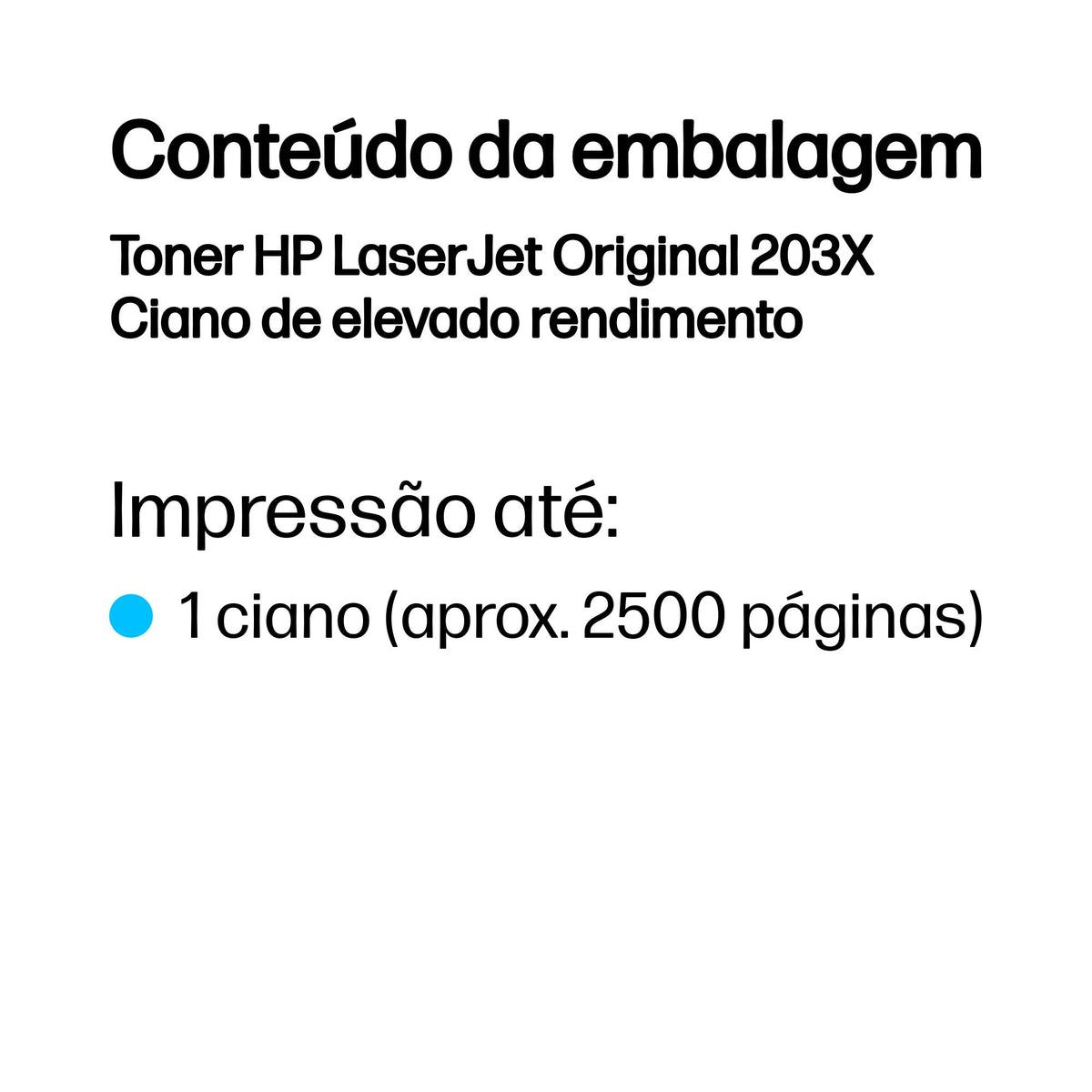 HP toner 203X XL Cian - imagem 4