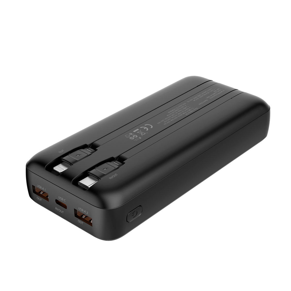 Powerbank CoolBox DP20 20000MAH LCD Preto Carg Ráp - imagem 4