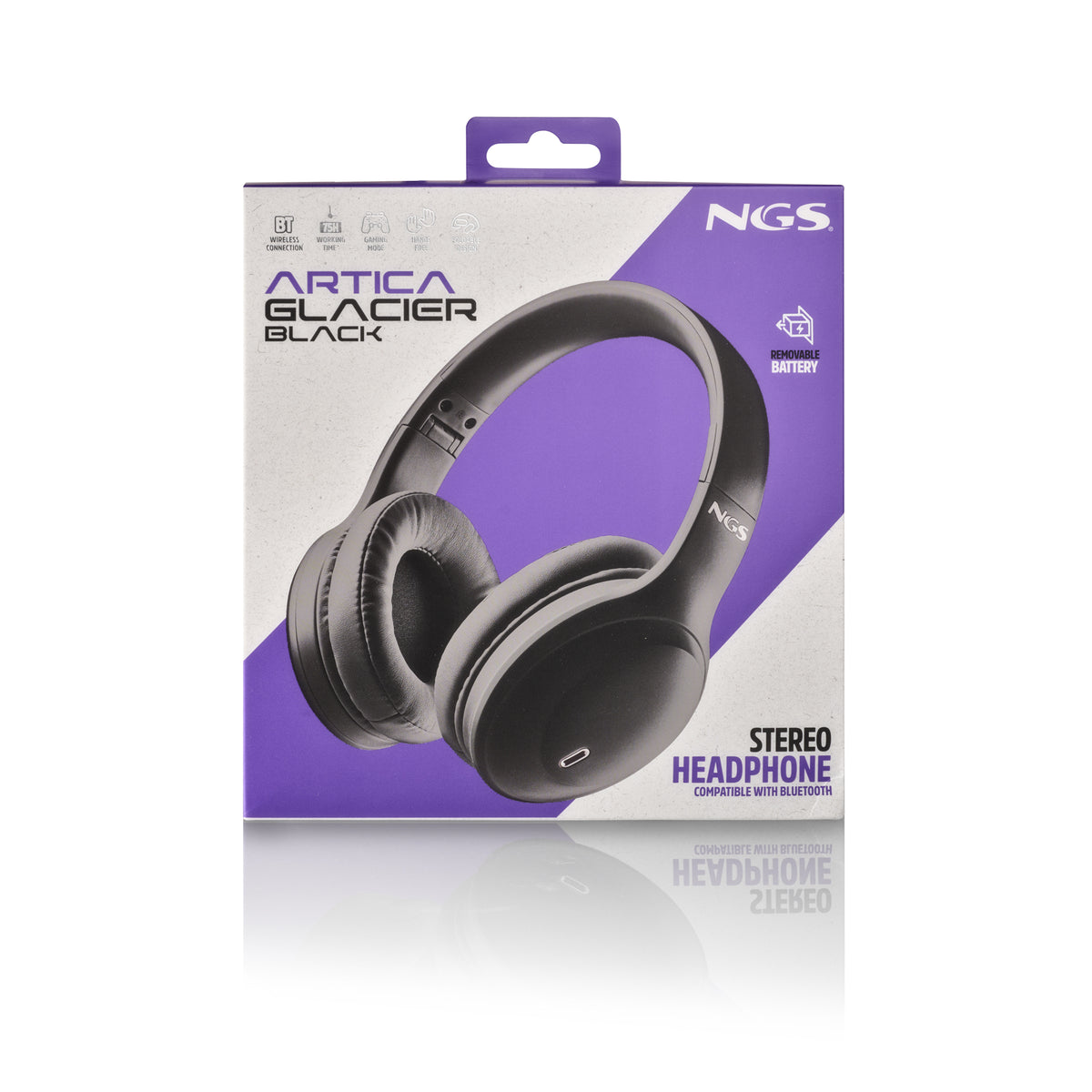 Auscultadores NGS AURICULAR INAL.BT CAN.RUID ARTICAGLACIER BLACK - imagem 9