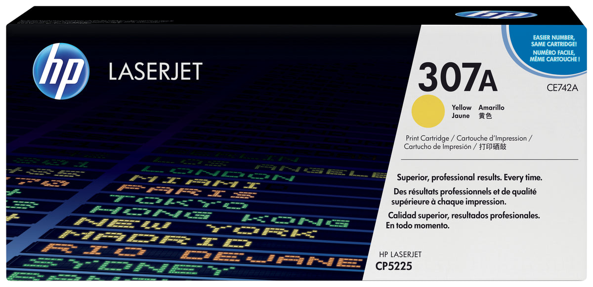 HP Toner 307A / CE742A amarelo Standard - imagem 3