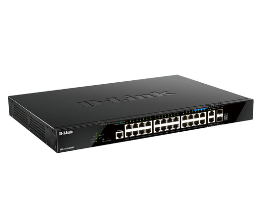 Switch de Rede D-Link DGS-1520-28MP/E 20xGbE PoE 2x10 SFP+