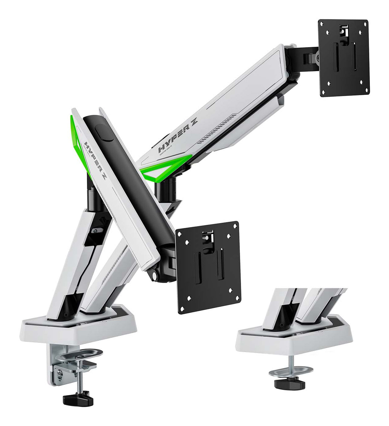 Suporte para mesa de jogos com contrapeso para 2 monitores Aisens DT38TSR-345/ giratório/ inclinável/ até 16kg