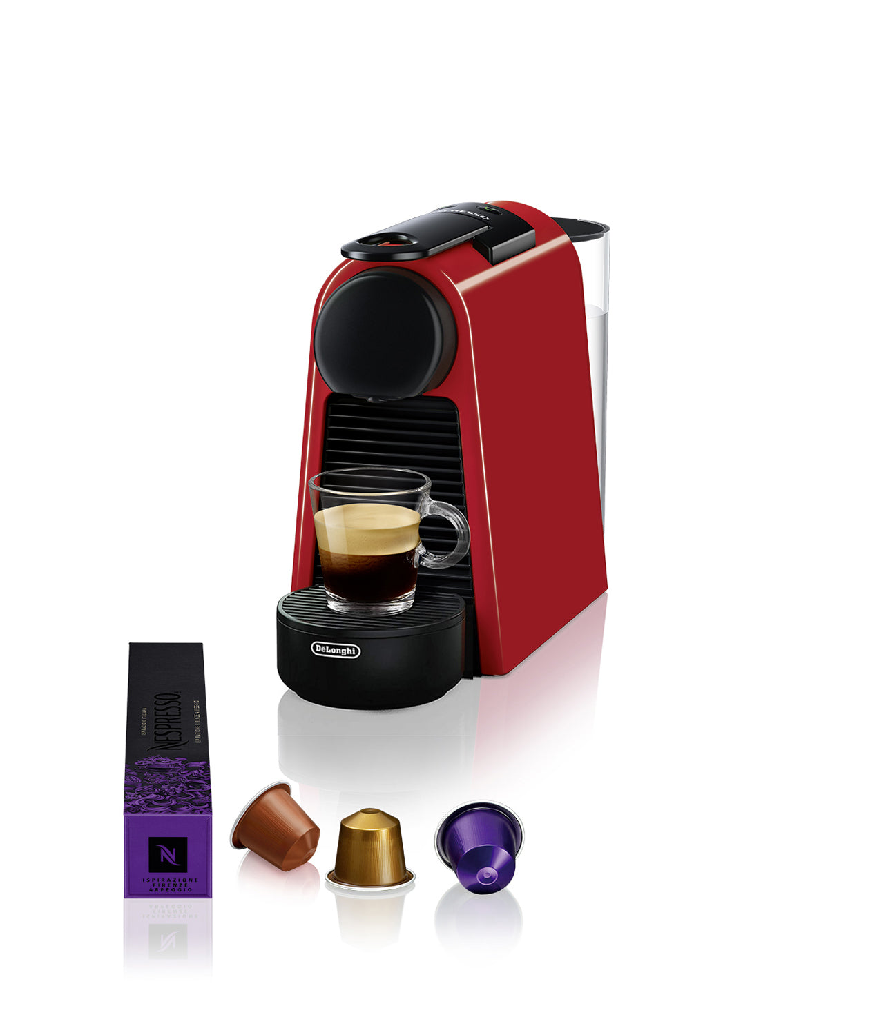 Máquina de Café De’Longhi Essenza Mini / EN85.R preto, vermelho