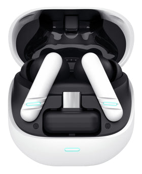 Auscultadores Bluetooth Trust GXT 409 Oxxie 25478 com caixa de carregamento/ autonomia 7h/ branco e preto