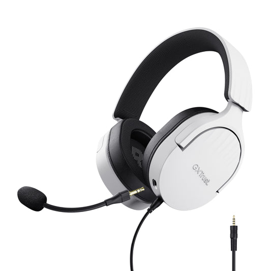 Auscultadores Gaming com microfone Trust Gaming GXT 489 Fayzo/ Jack 3.5/ branco