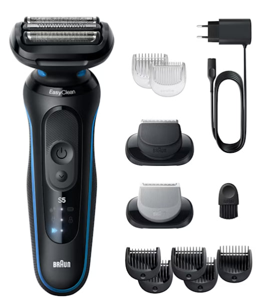 Máquina de Barbear Braun Série 5 52-B1650s / 645249 azul