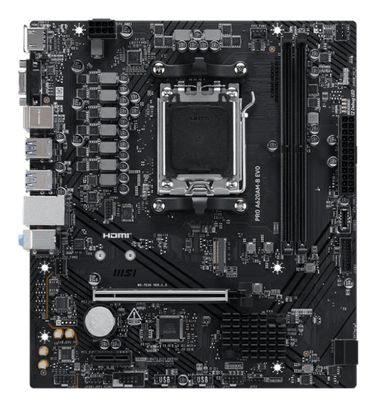 MSI Placa Base PRO A620AM-B EVO mATX AM5