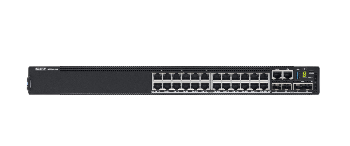 DELL N2224X-sobre Managed L3 2.5G Ethernet (100/1000/2500) 1U preto