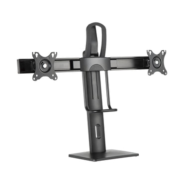 Suporte de secretária com contrapeso para 2 monitores Aisens DT27TSR-065/ Giratório/ Inclinação/ Amarração 6kg