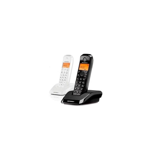 Telefone sem Fios MOTOROLA S1202 Telefono DECT DUO Branco / Preto