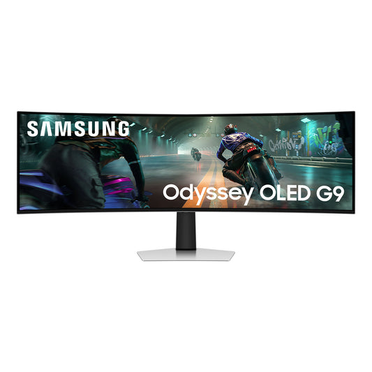 Monitor Ultrapanorámico Curvo Gaming Samsung Odyssey OLED G9 G91SD S49DG910SU 49"/ Dual QHD/ Multimedia/ 0.03ms/ 144Hz/ OLED/ Regulable em a