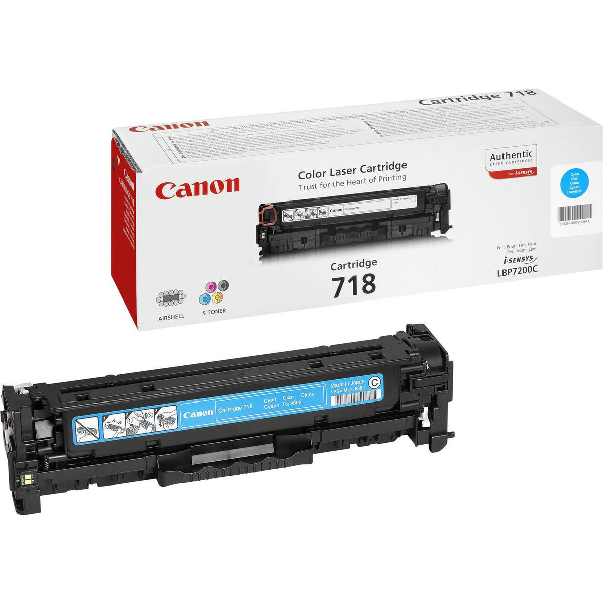 Canon Toner 718CP / 2661B014 Cyan - imagem 2