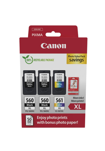 Canon Ink PG-560XL/CL-561XL / 3712C012 BK,C,M,e XL Multipack - imagem 2
