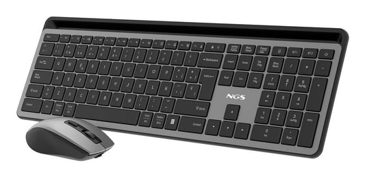 Conjunto Teclado e Rato NGS Kit teclado+raton Eclipse Multi, Recargable