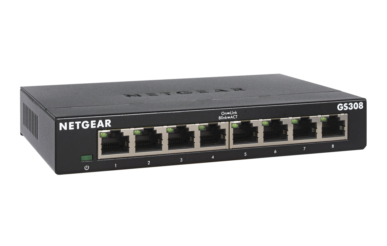 Switch Netgear GS308 / GS308-300PES preto