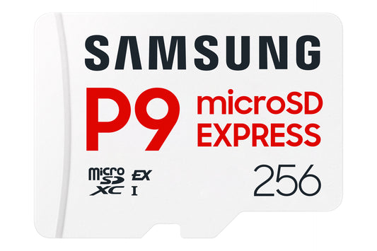 Cartão de Memória Samsung MicroSDHC P9 Express 256GB V30, A1 800MBs