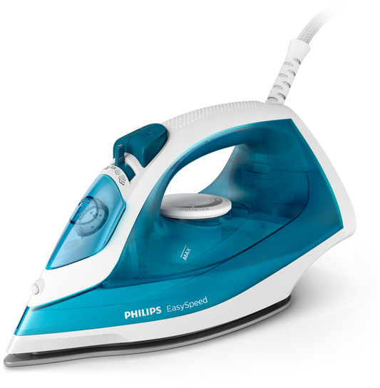 Ferro de engomar Philips GC1750/20 EasySpeed, potência 2000 W, base cerâmica, depósito 220 ml, cabo 1,9 m