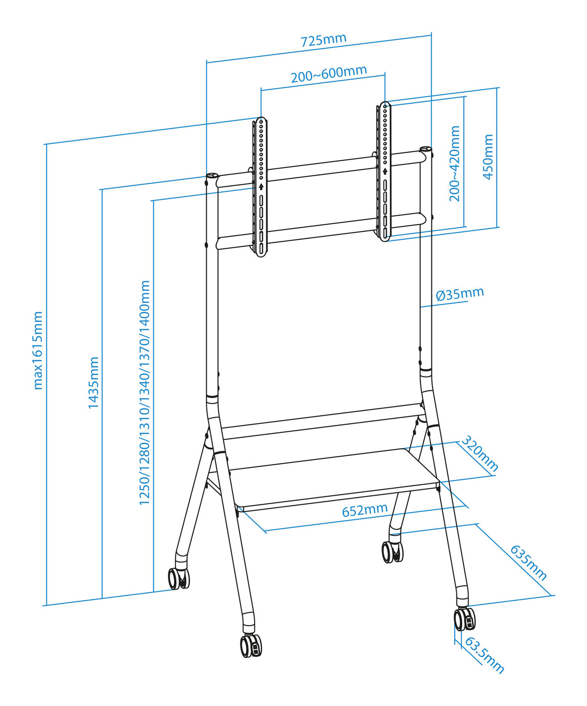 Tooq IDreams Soporte suelo pantallas 37"-86" - imagem 13