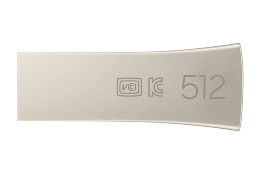 Pen USB Samsung Bar Plus 512GB USB 3.1 Champaign prateado