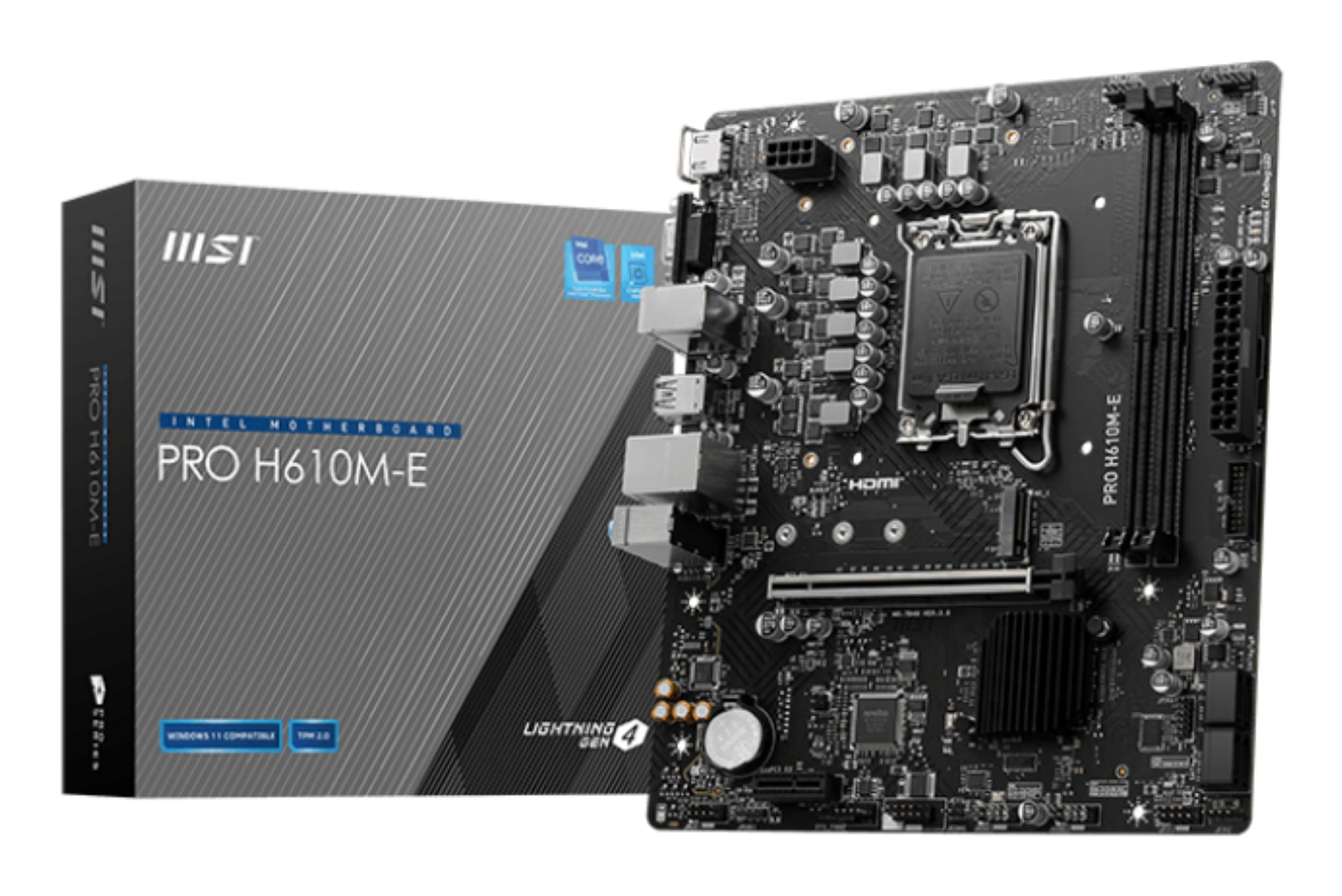 MSI Placa Base PRO H610M-E DDR5 mATX 1700